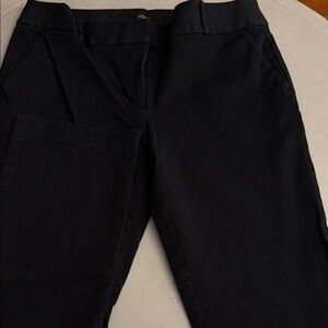 LOFT Black Marisa Straight Pants